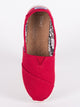 TOMS KIDS CLASSICS RED CANVAS  - CLEARANCE - Boathouse