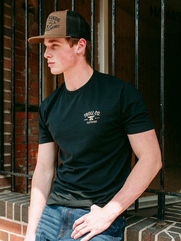 TROLL CO. NEEDLE UP HAMMER DOWN T-SHIRT