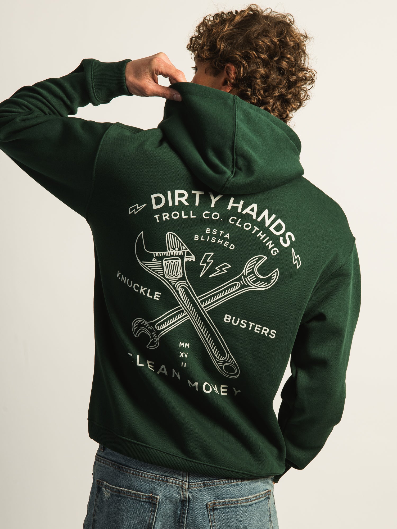 TROLL CO. TWISTING WRENCHES PULL OVER HOODIE