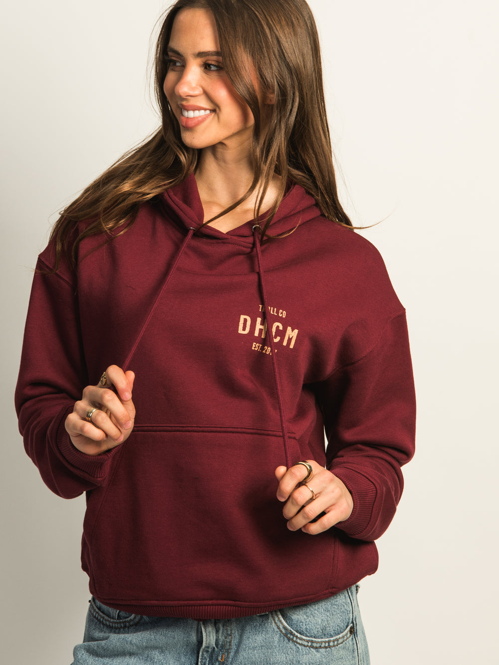 TROLL CO. JUNO PULL OVER HOODIE  - PORT