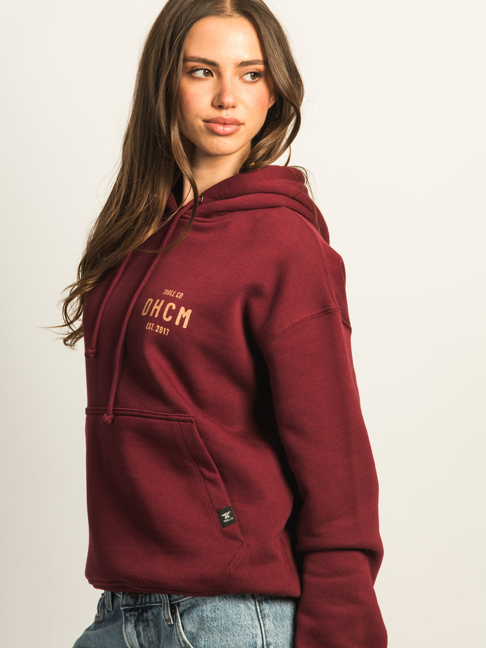 TROLL CO. JUNO PULL OVER HOODIE  - PORT