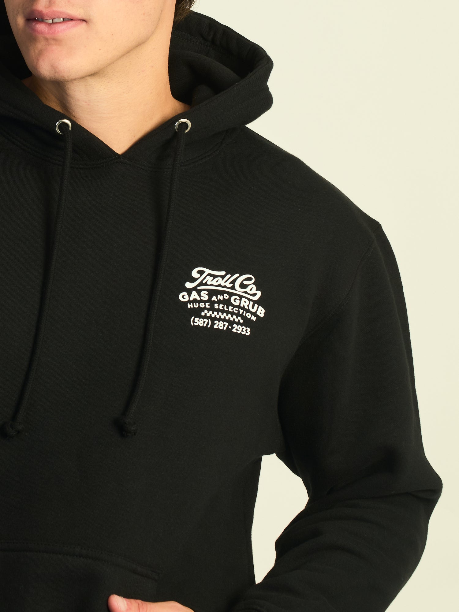 TROLL CO. GAS AND GRUB PULLOVER HOODIE