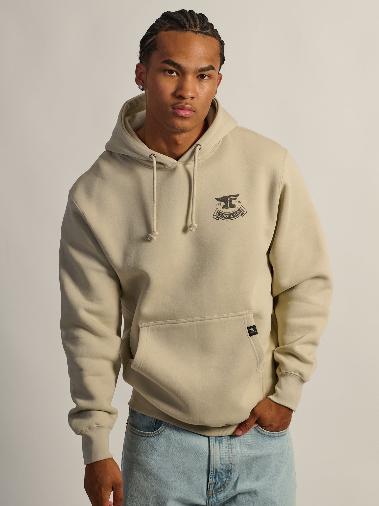 TROLL CO. HAGGLER SWEAT À CAPUCHE - SABLE
