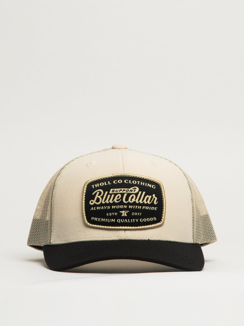 TROLL CO. SBC WORN PROUD CURVED BRIM TRK HAT - BLACK