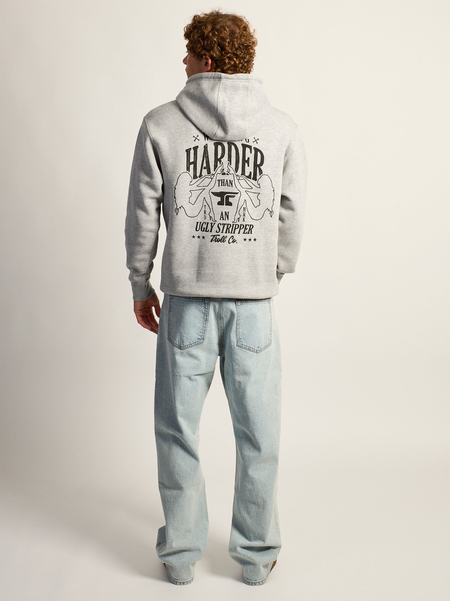 TROLL CO. WORKING HARDER PULLOVER HOODIE