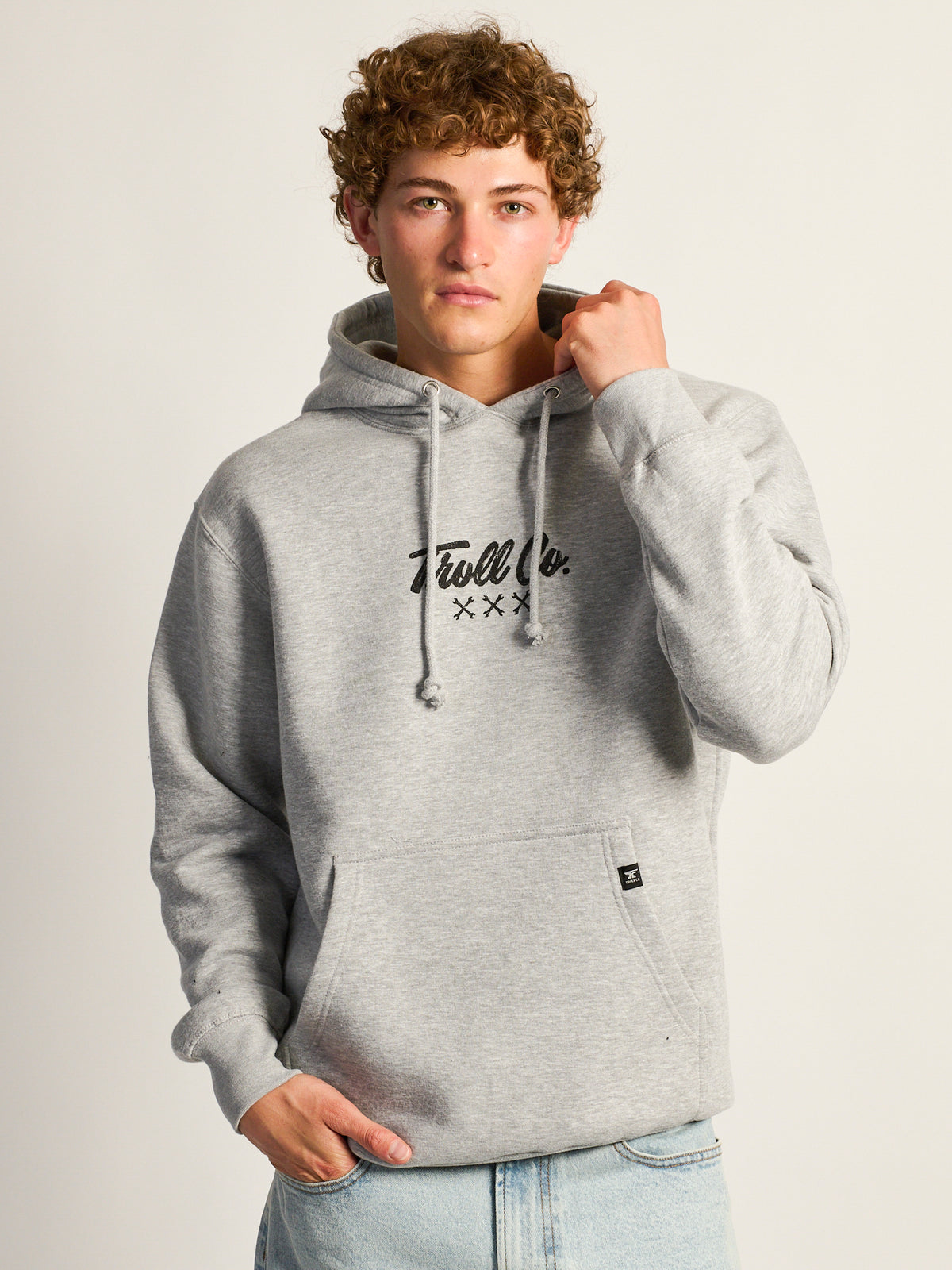 TROLL CO. WORKING HARDER PULLOVER HOODIE