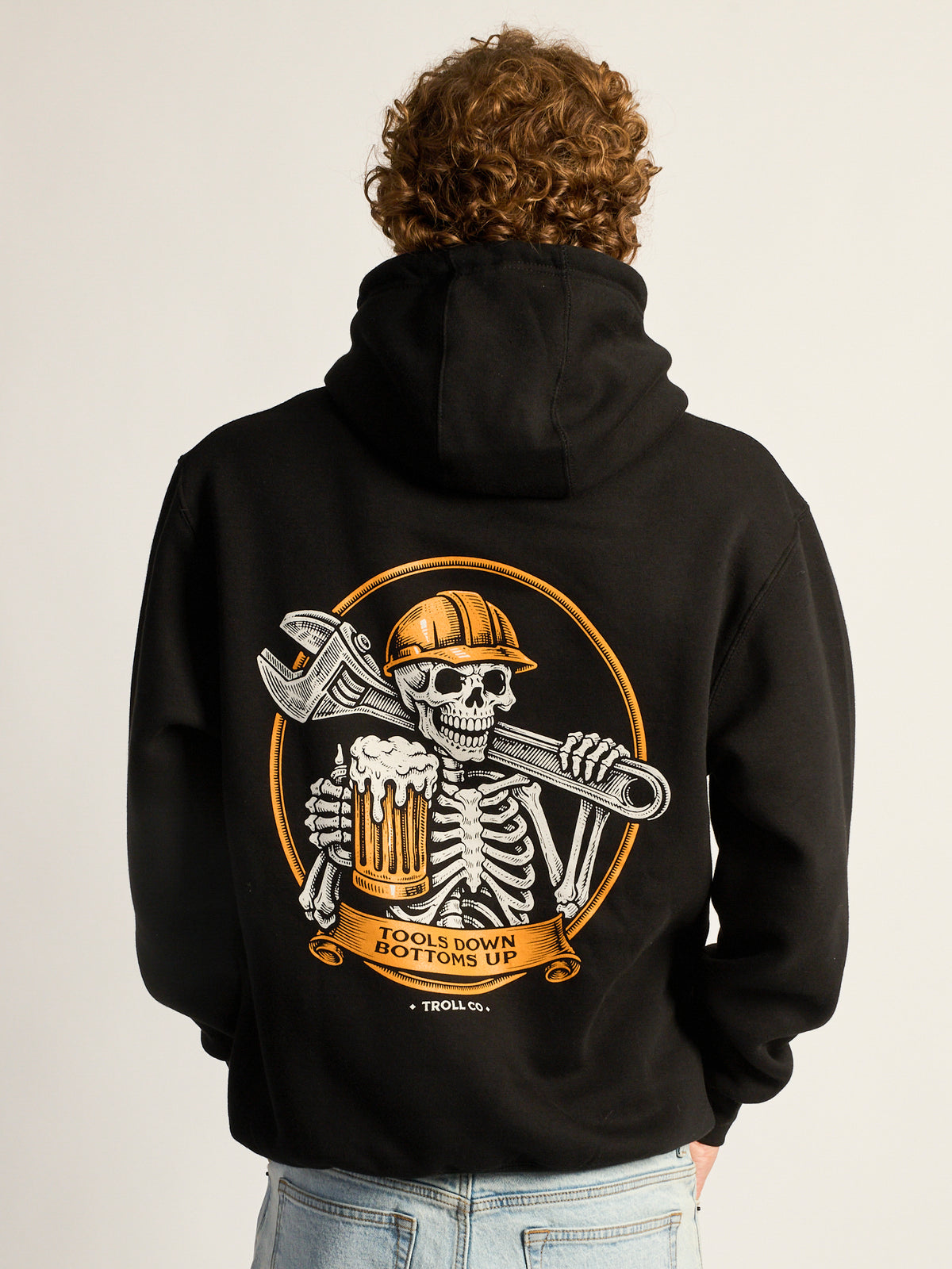 TROLL CO. TOOLS DOWN CHEERS PULLOVER HOODIE