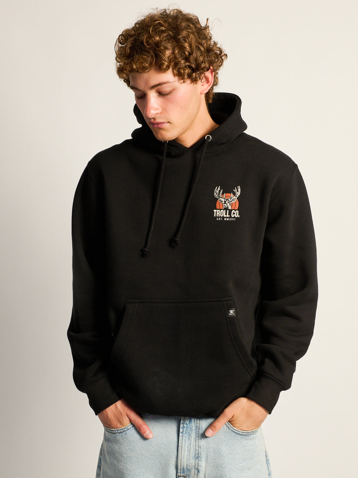 TROLL CO. BUCK OFF PULLOVER HOODIE