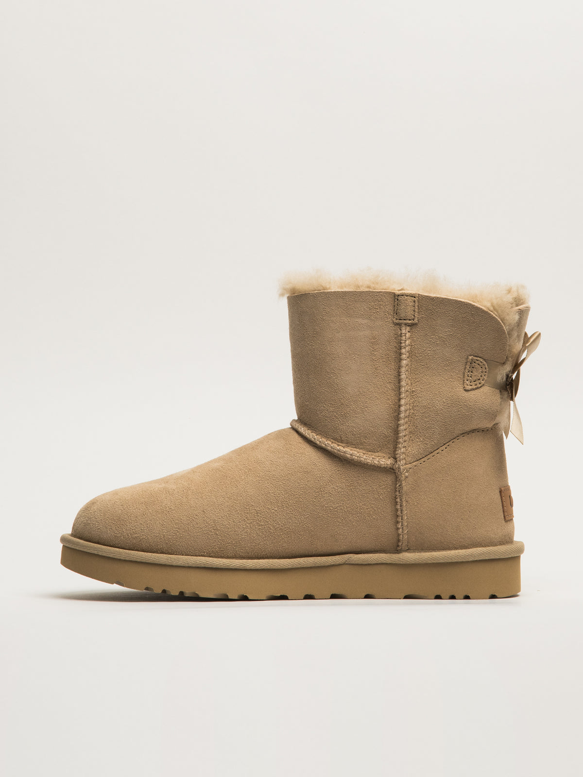 WOMENS UGG MINI BAILEY BOW II BOOT - MOONBEAM