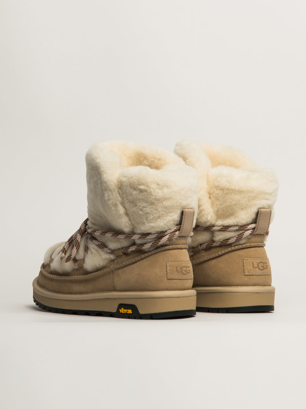 WOMENS UGG CLASSIC TREAD FLUFFED BOOT - MOONBEAM