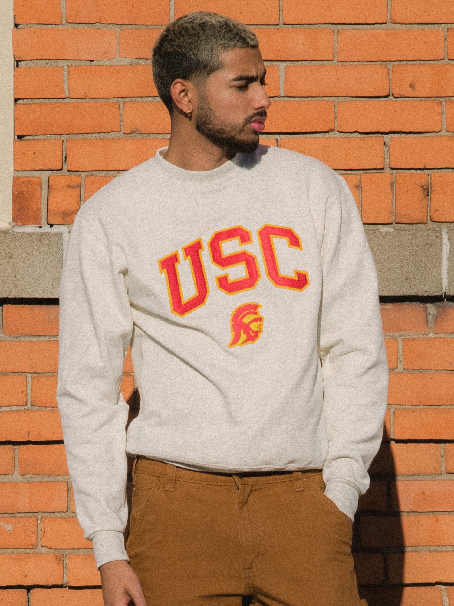 USC Trojans Hoodie Men Size Large Russell Athletic Pullover