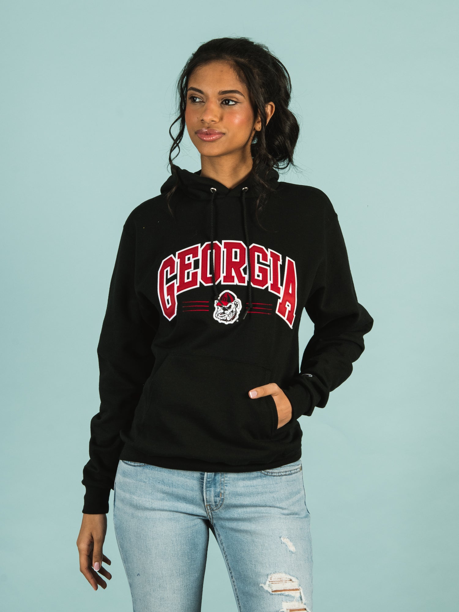 CHAMPION NCAA GEORGIA PULLOVER HOODIE