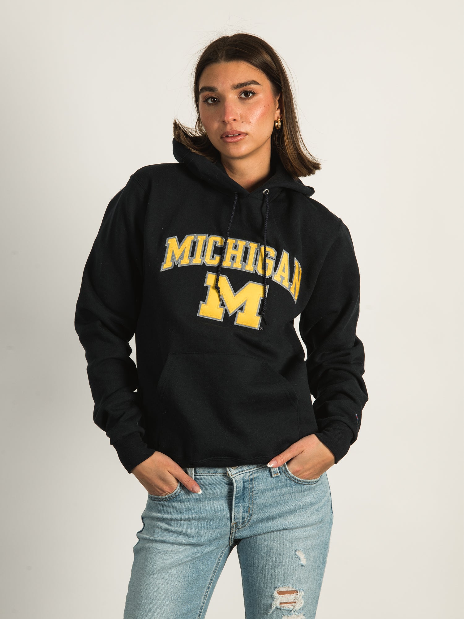 CHAMPION ATHLETICS MICHIGAN PULLOVER HOODIE