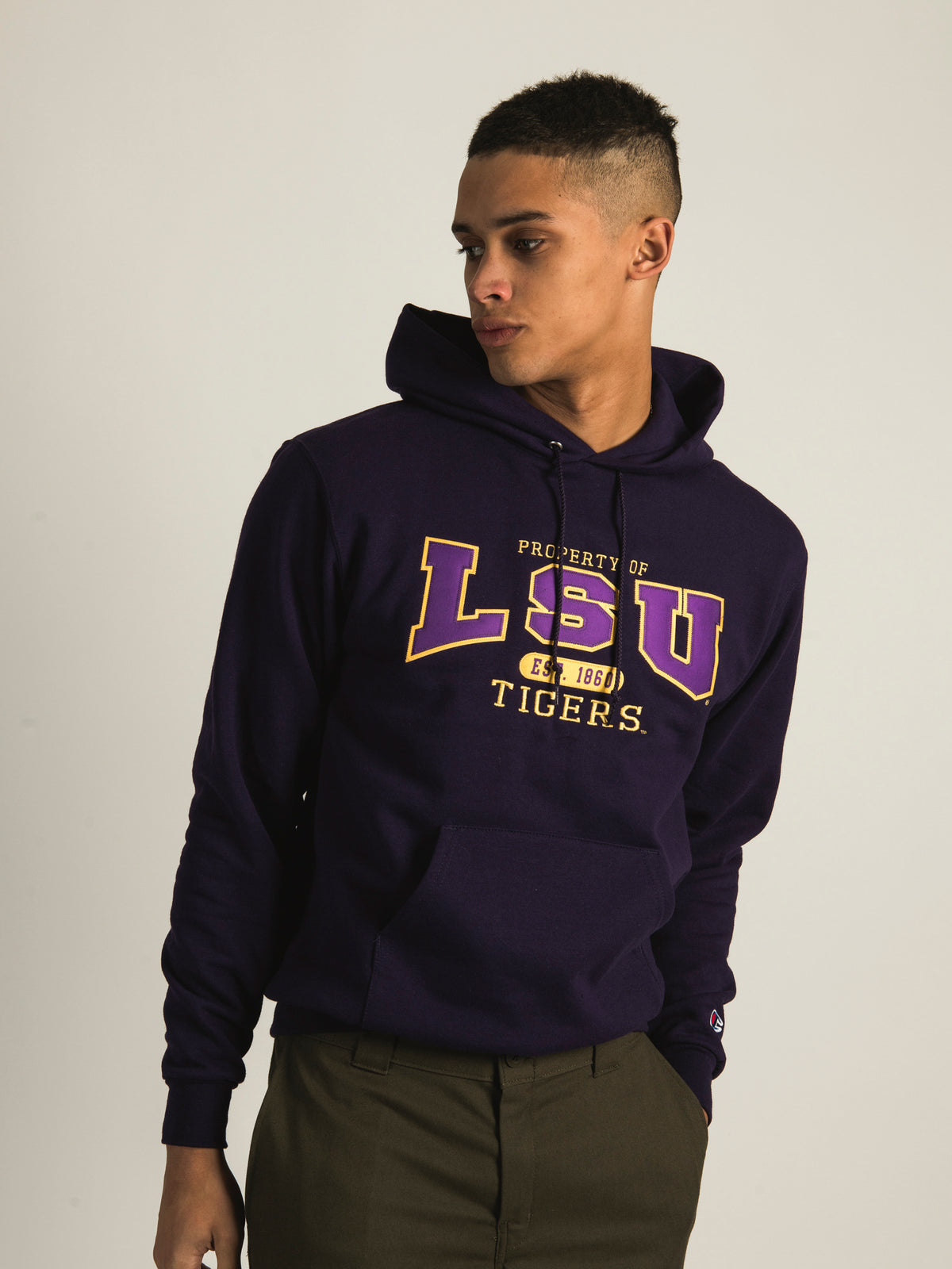 Lsu champion hot sale crew sweatshirt