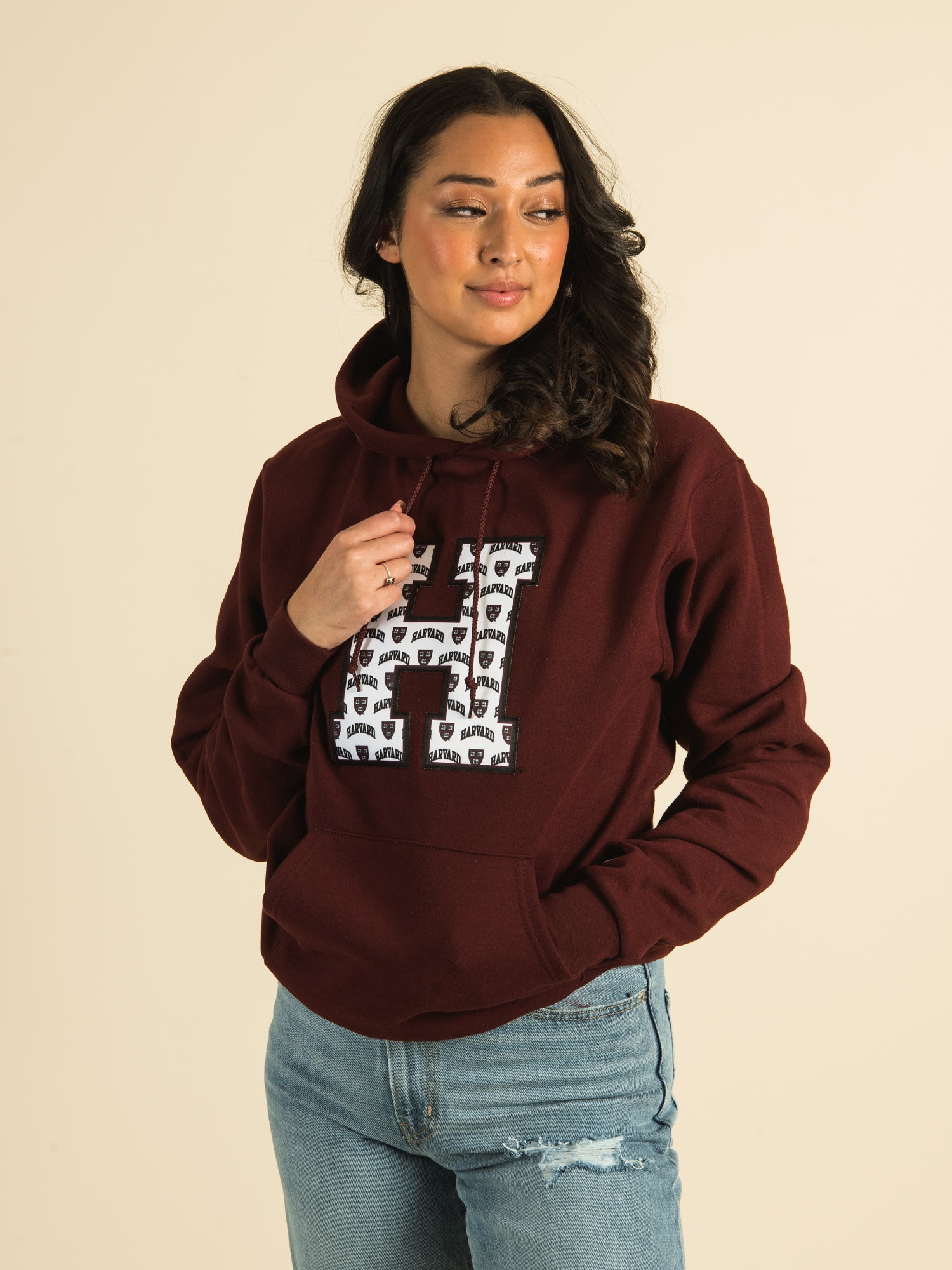 Champion all over sale print hoodie women's