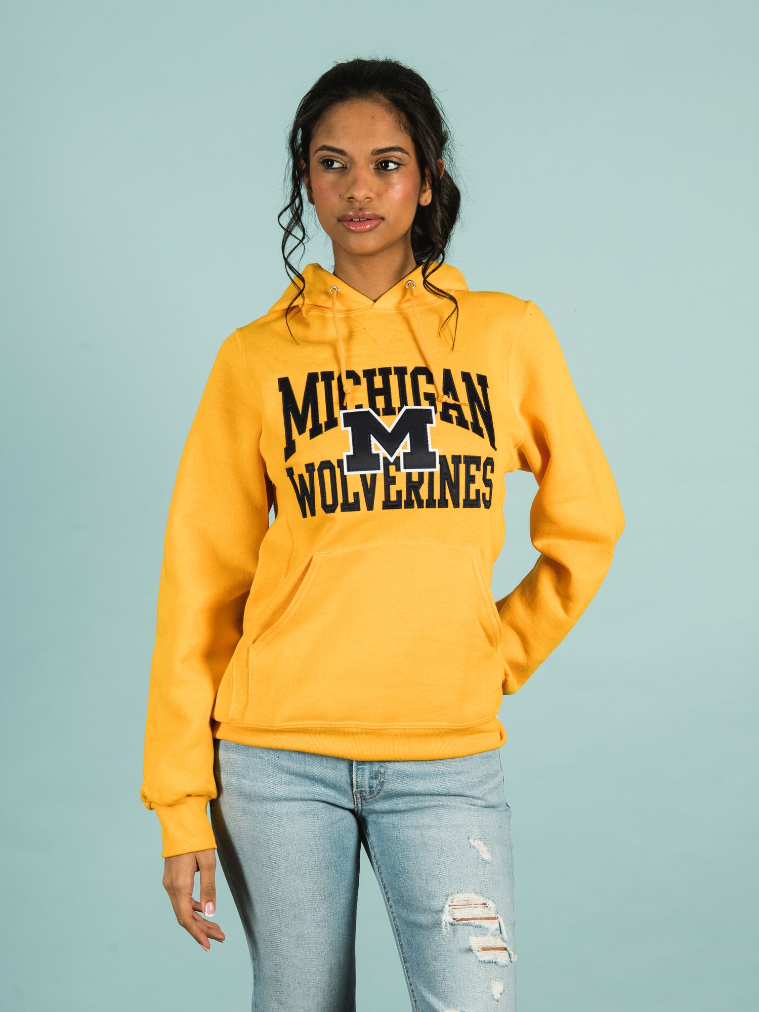 Women's pullover hoodies on sale yellow