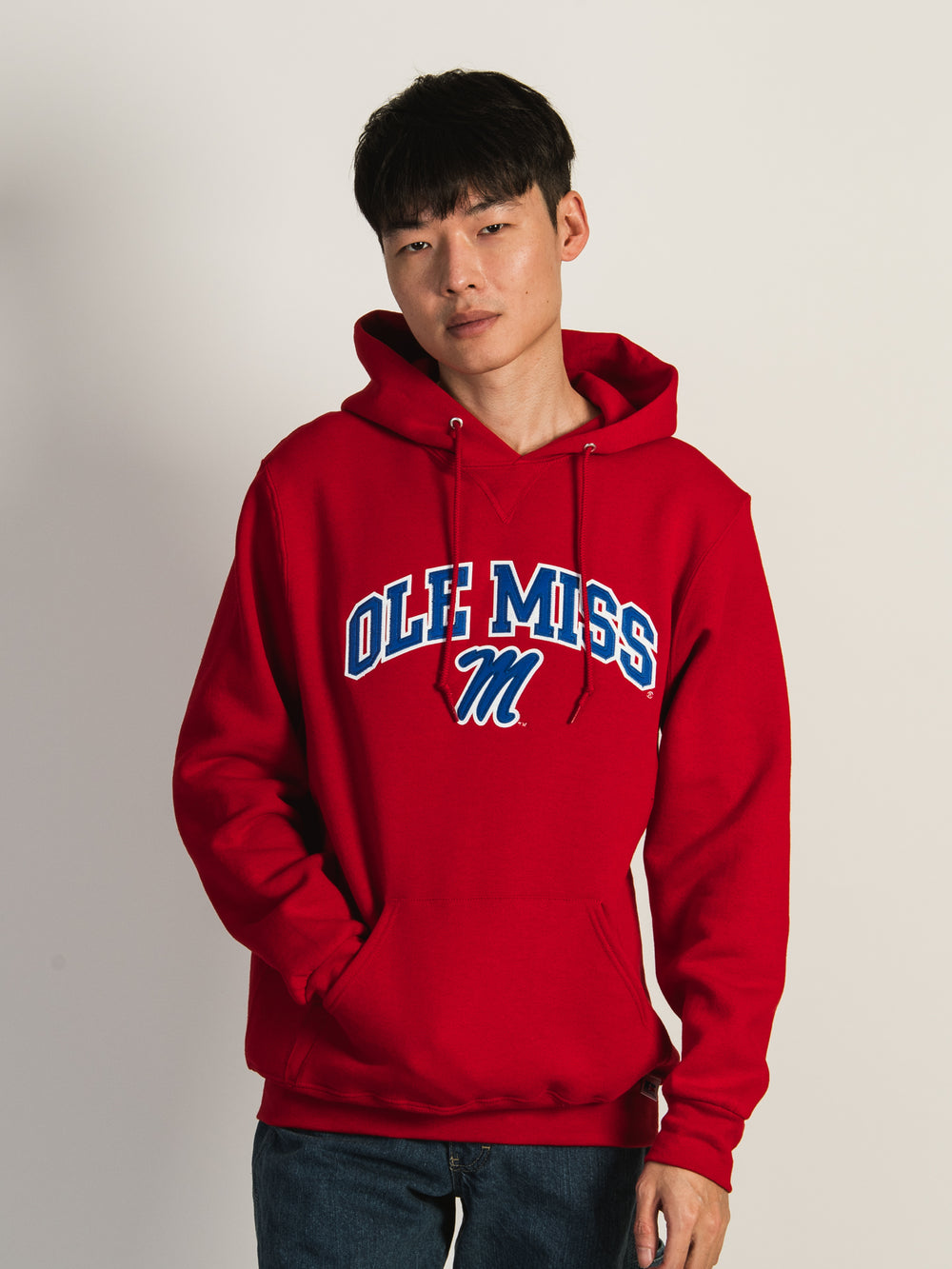 RUSSELL ATHLETIC OLE MISS PULLOVER HOODIE