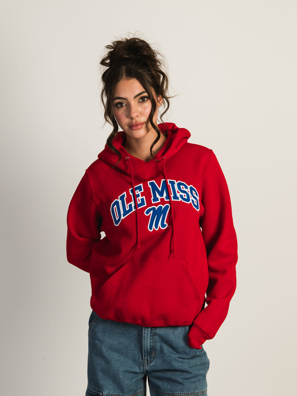 RUSSELL ATHLETIC OLE MISS PULLOVER HOODIE