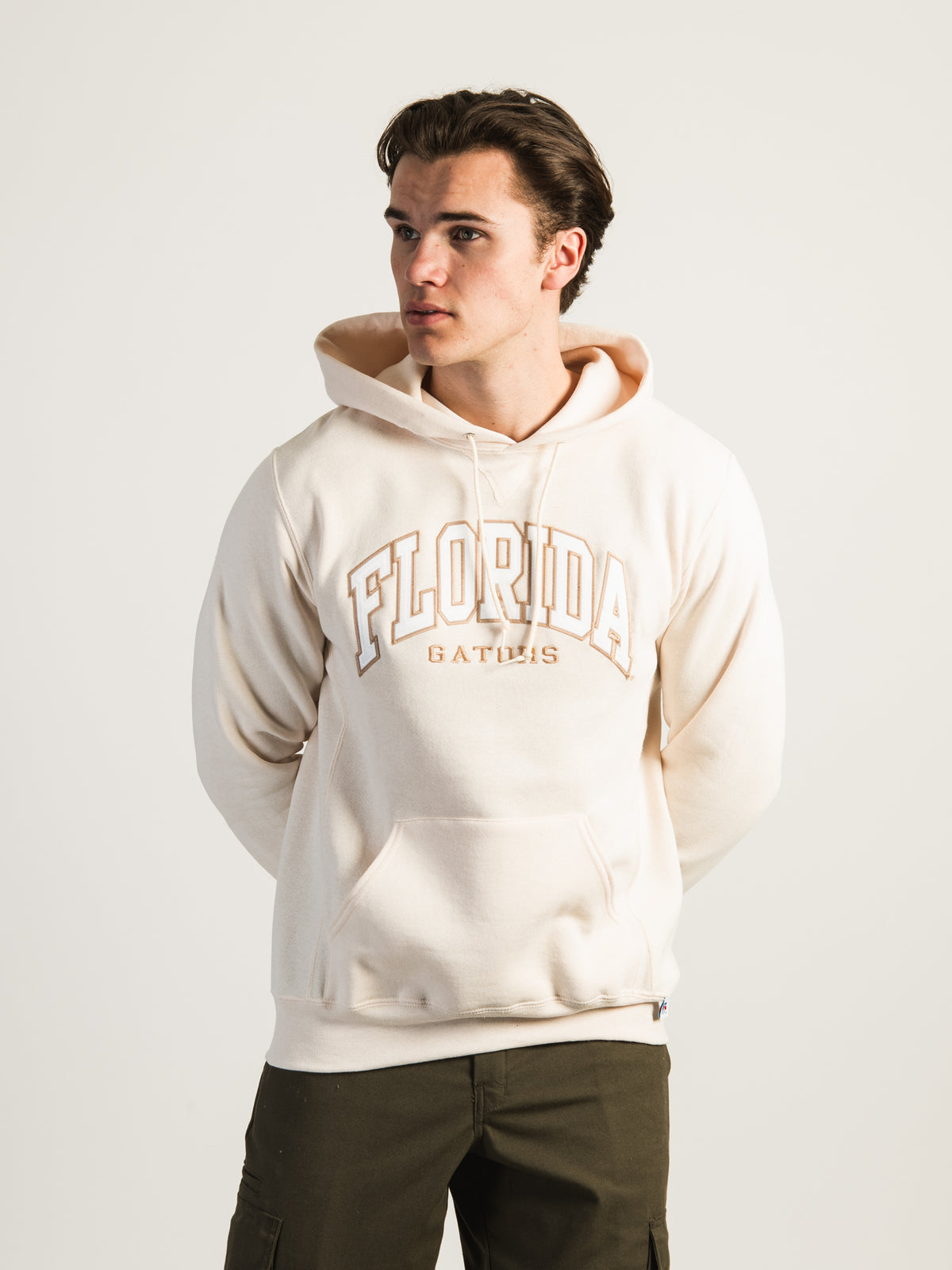 Sweat à Capuche Université De Floride UF - Licence Officielle - Coupe Classique - Logo Poitrine Et Dos - Orange Et Bleu