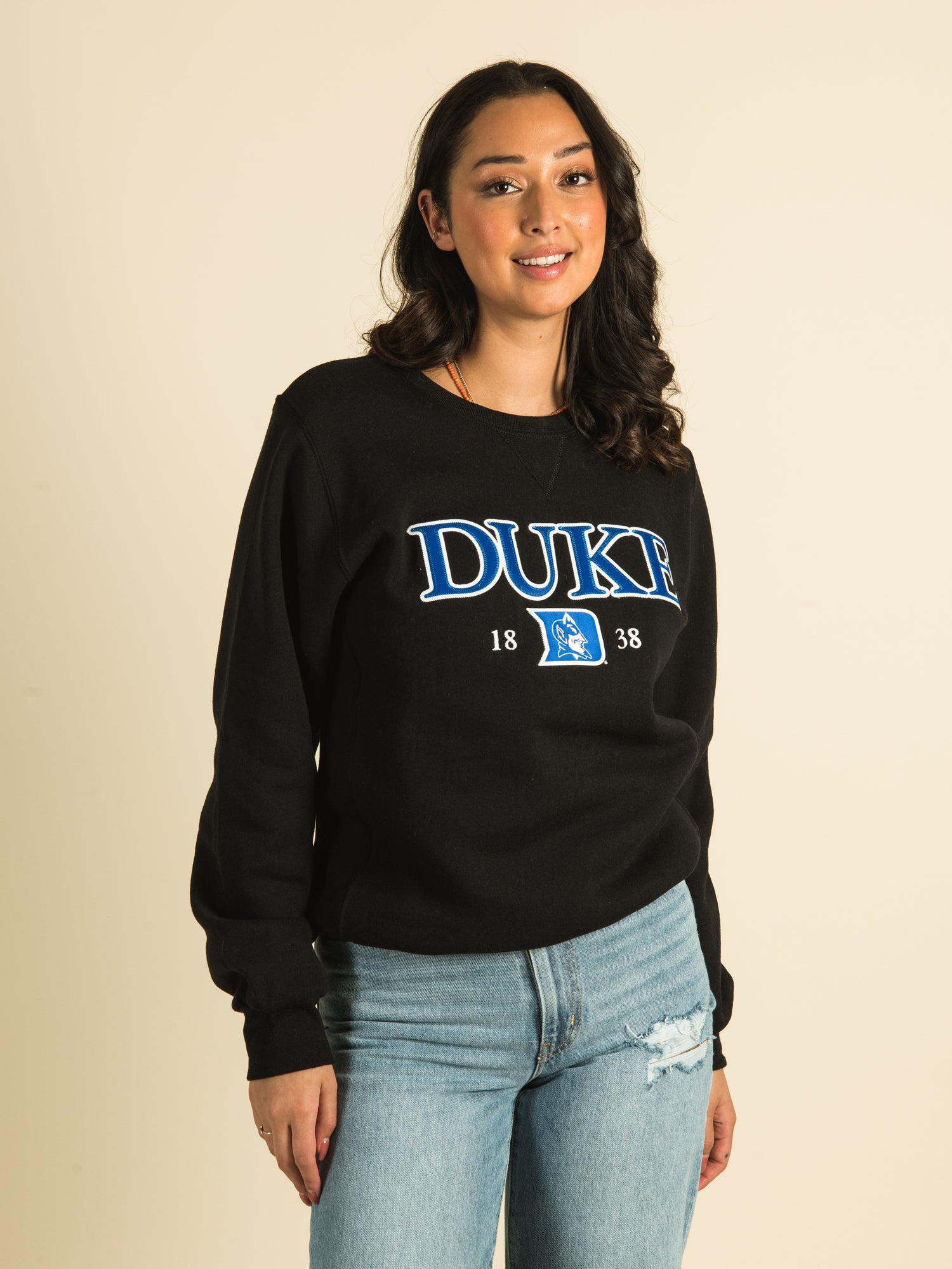 Duke crewneck sweatshirt grey sale