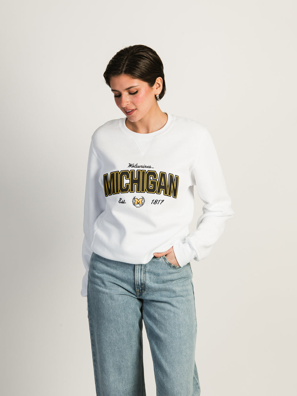 RUSSELL ATHLETIC MICHIGAN CREWNECK