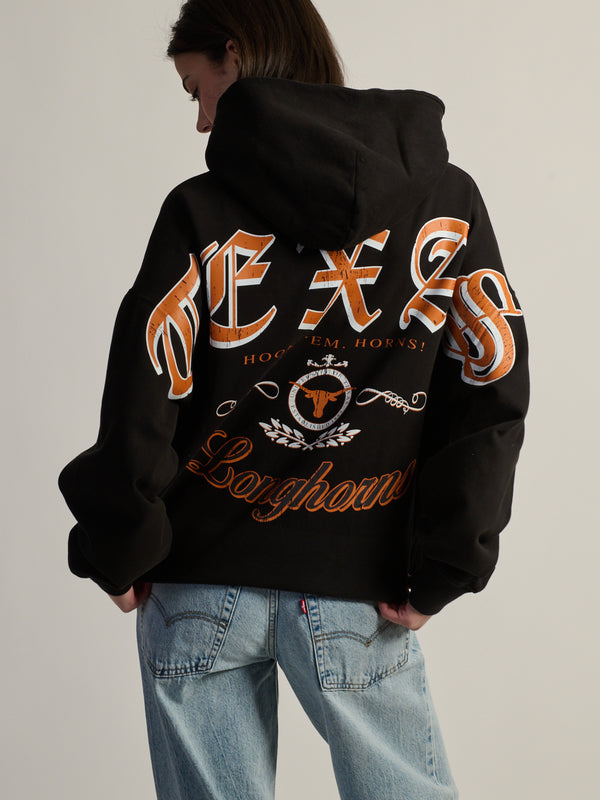 NCAA TEXAS SLEEVE TO SLEEVE PULLOVER HOODIE