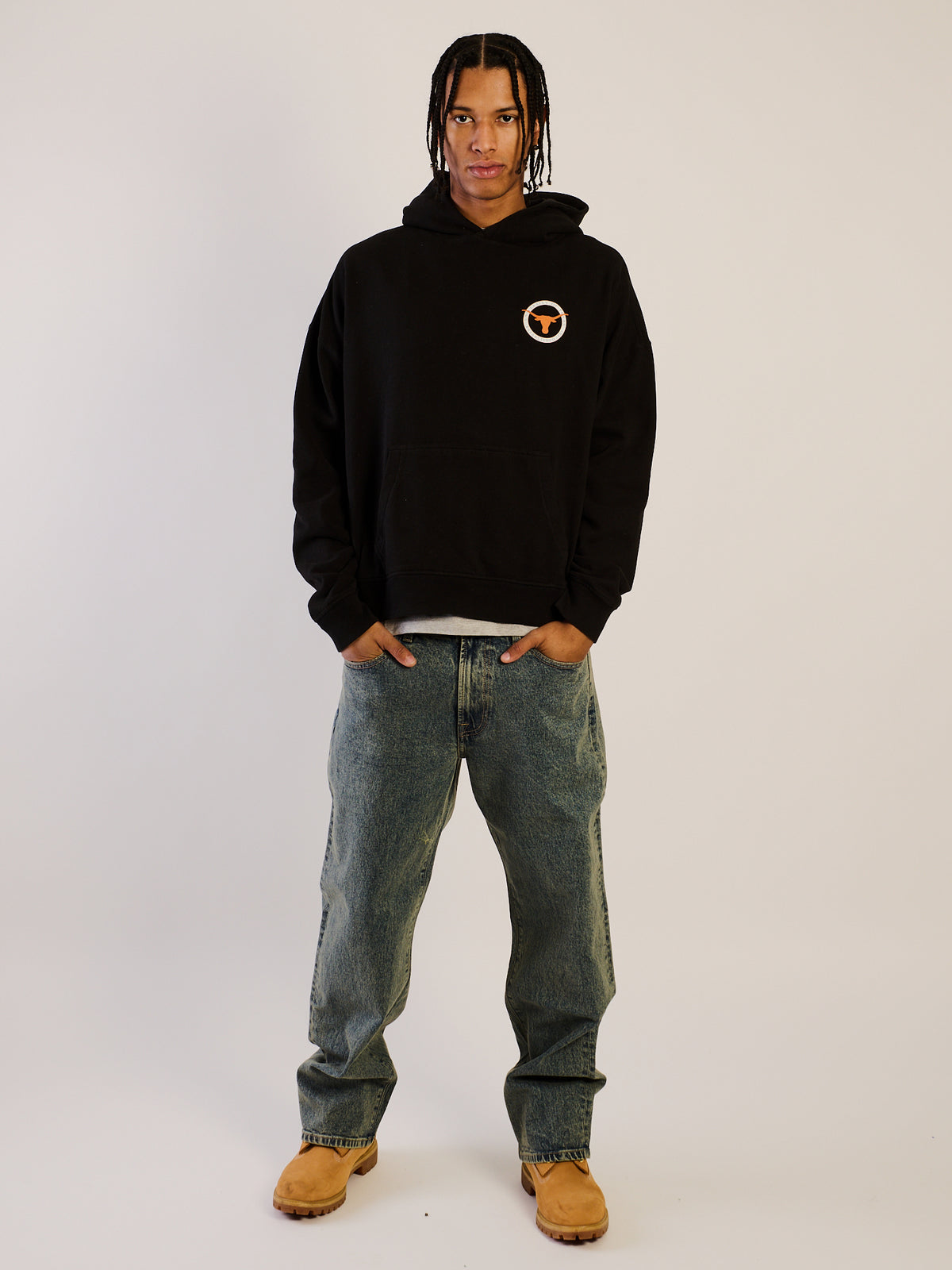 NCAA TEXAS SLEEVE TO PULLOVER HOODIE