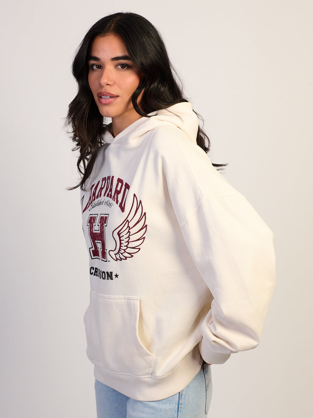 VARSITY HARVARD WINGS RELAXED HOODIE - Boathouse