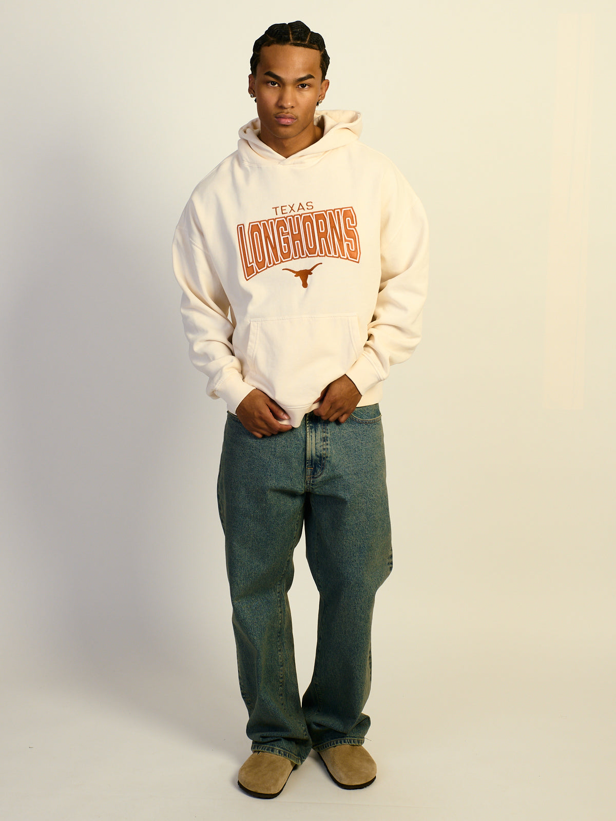 NCAA TEXAS PULLOVER EMBROIDERED HOODIE