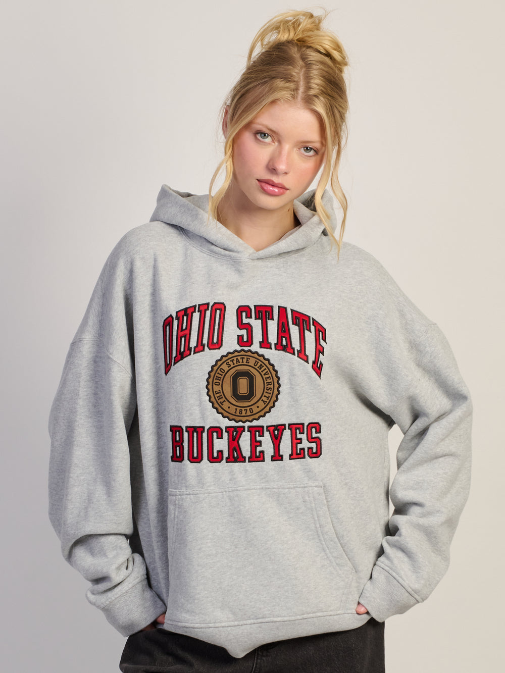 SWEAT À CAPUCHE DÉCONTRACTÉ VARSITY OHIO BUCKEYES