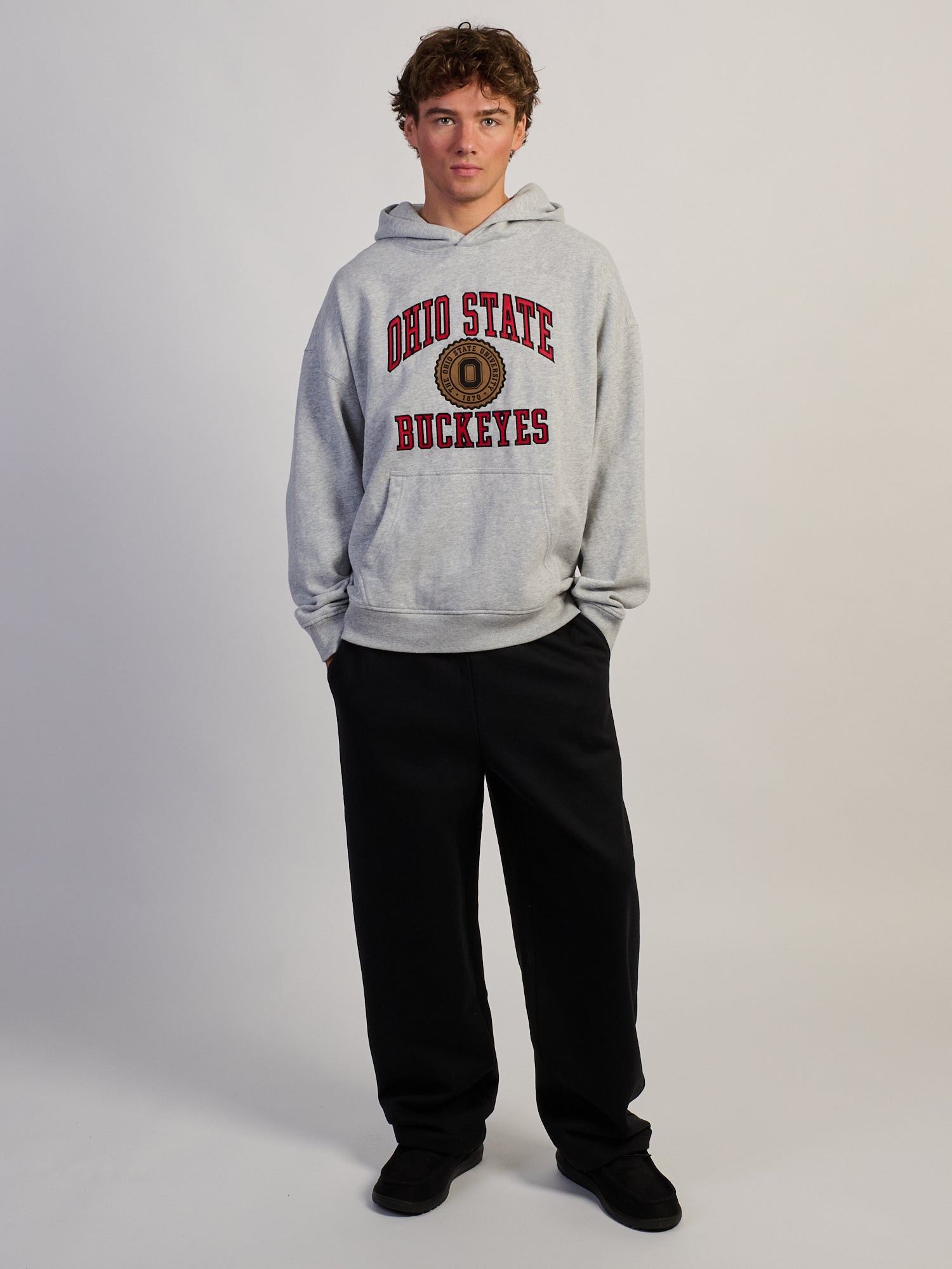 SWEAT À CAPUCHE DÉCONTRACTÉ VARSITY OHIO BUCKEYES