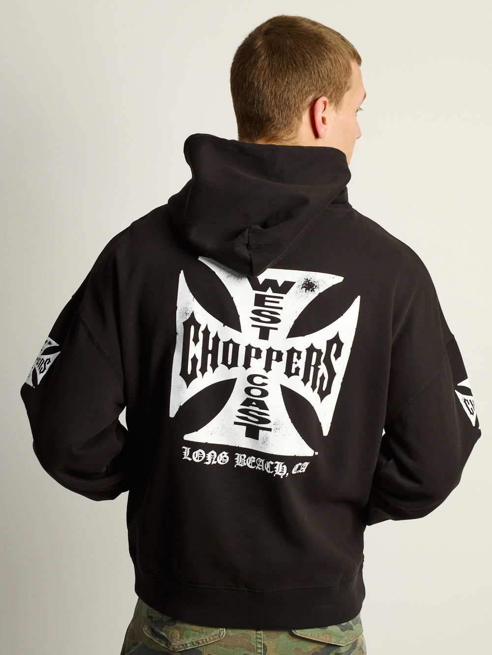 WEST COAST CROSS RELAXED PULL OVER HOODIE