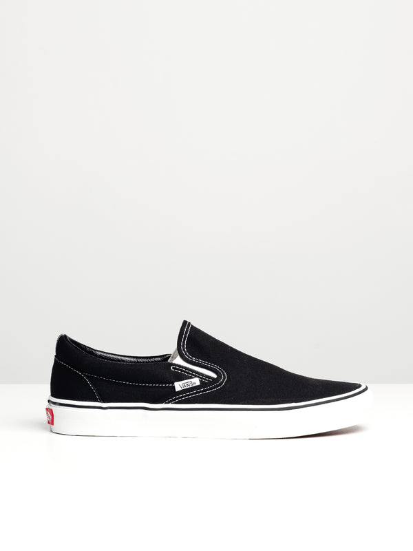 MENS VANS CLASSIC SLIP-ON BLACK CANVAS SHOES