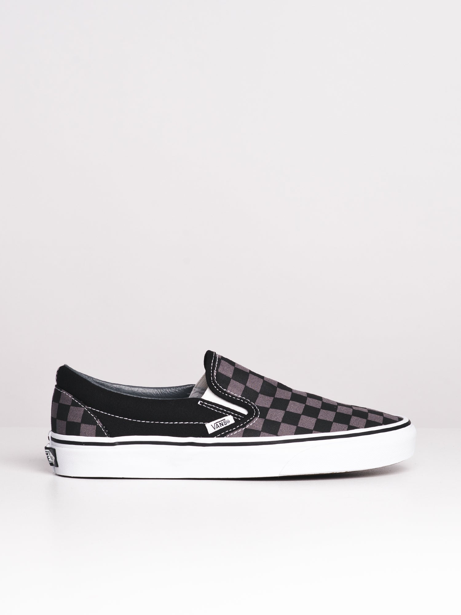 All over checkerboard vans slip on best sale