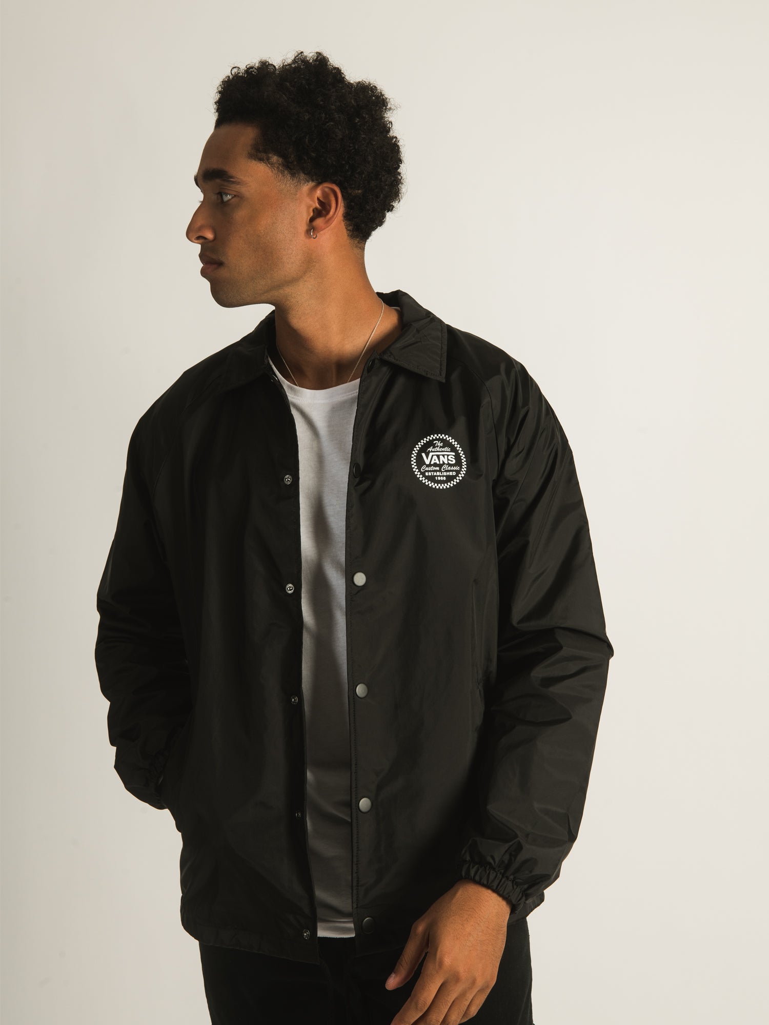 Vans windbreaker mens clearance Silver