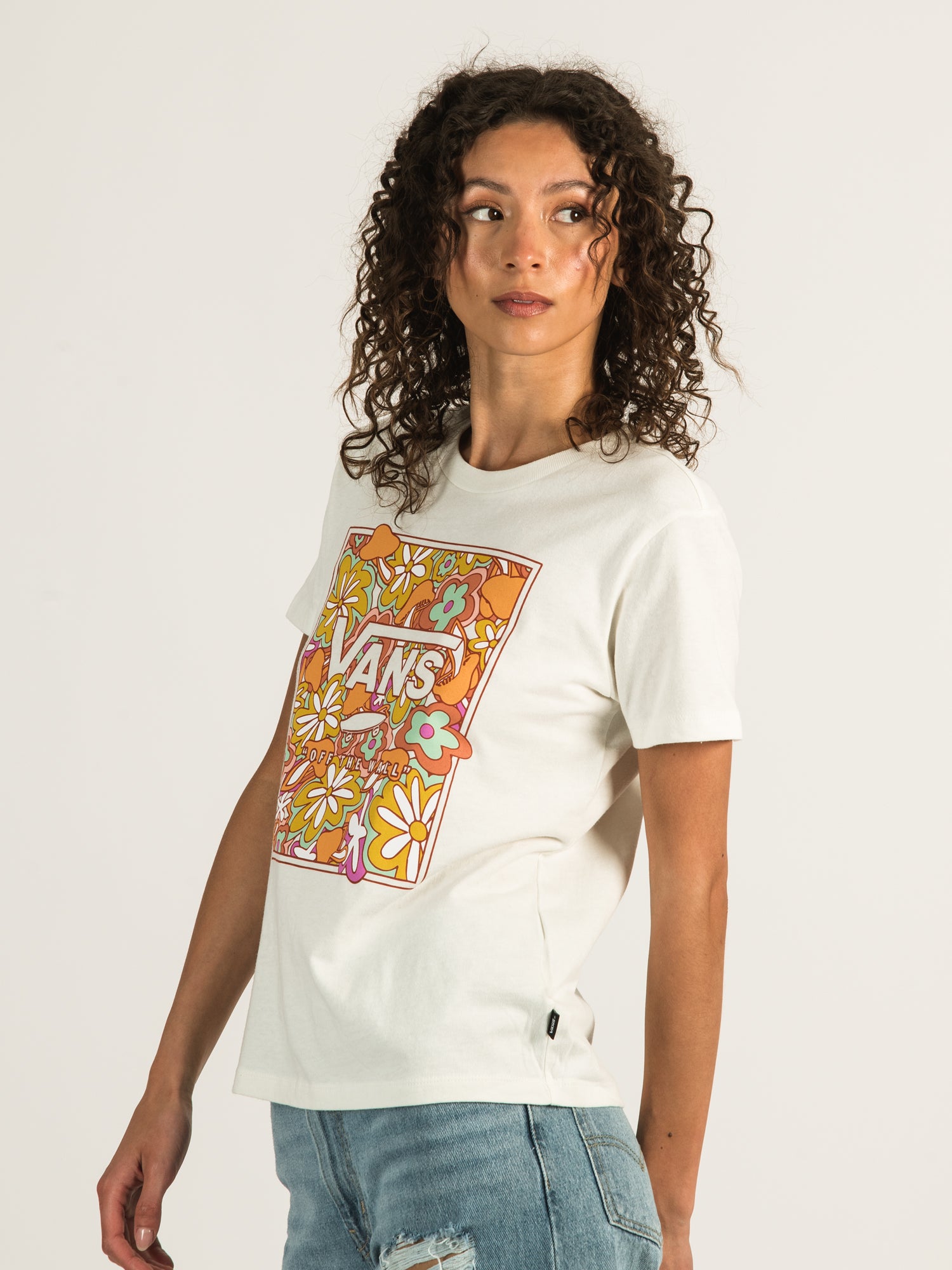 Vans floral shop t shirt