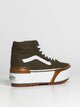 VANS WOMENS VANS SK8 HI TAPERED STACKED CANVAS - CLEARANCE - Boathouse