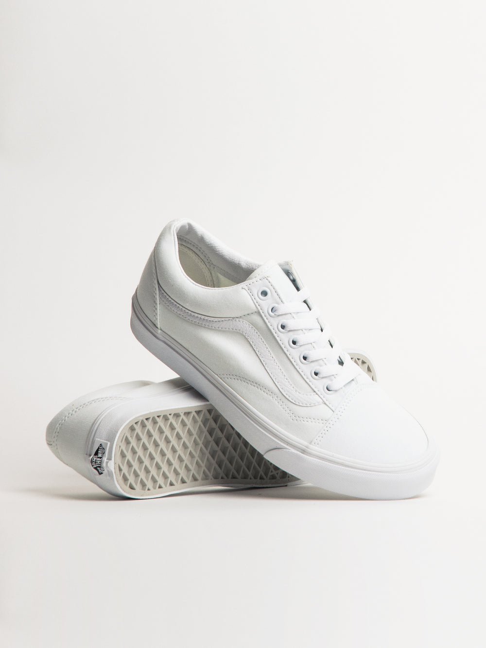 White canvas shoes vans Clearance