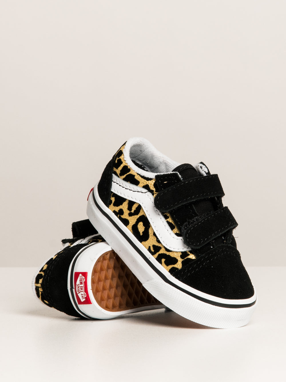 VANS TODDLER OLD SKOOL V LEOPARD SNEAKER - CLEARANCE