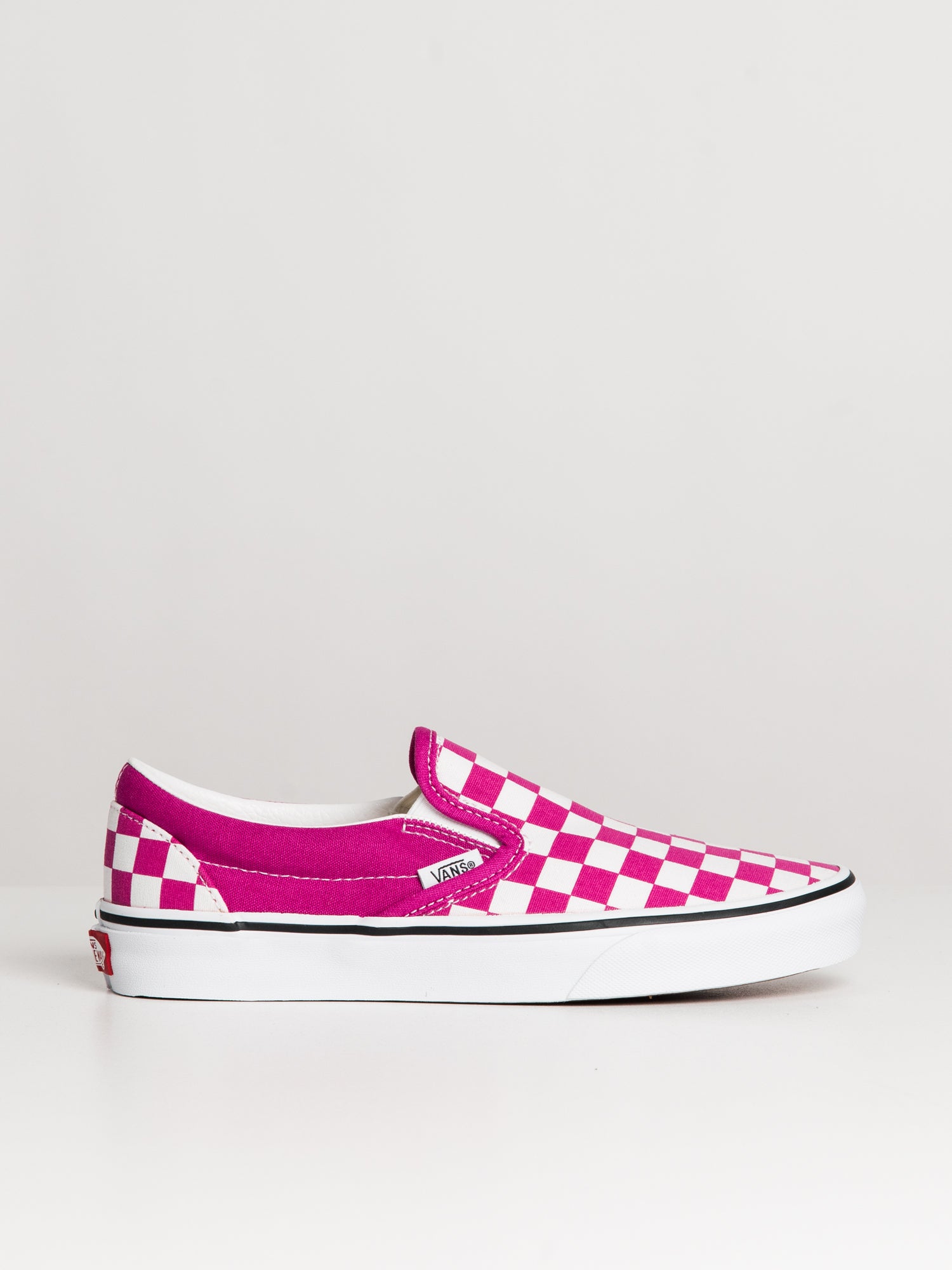 WOMENS VANS CLASSIC SLIP ON CHECKER FUCHSIA R SNEAKER CLEARANCE