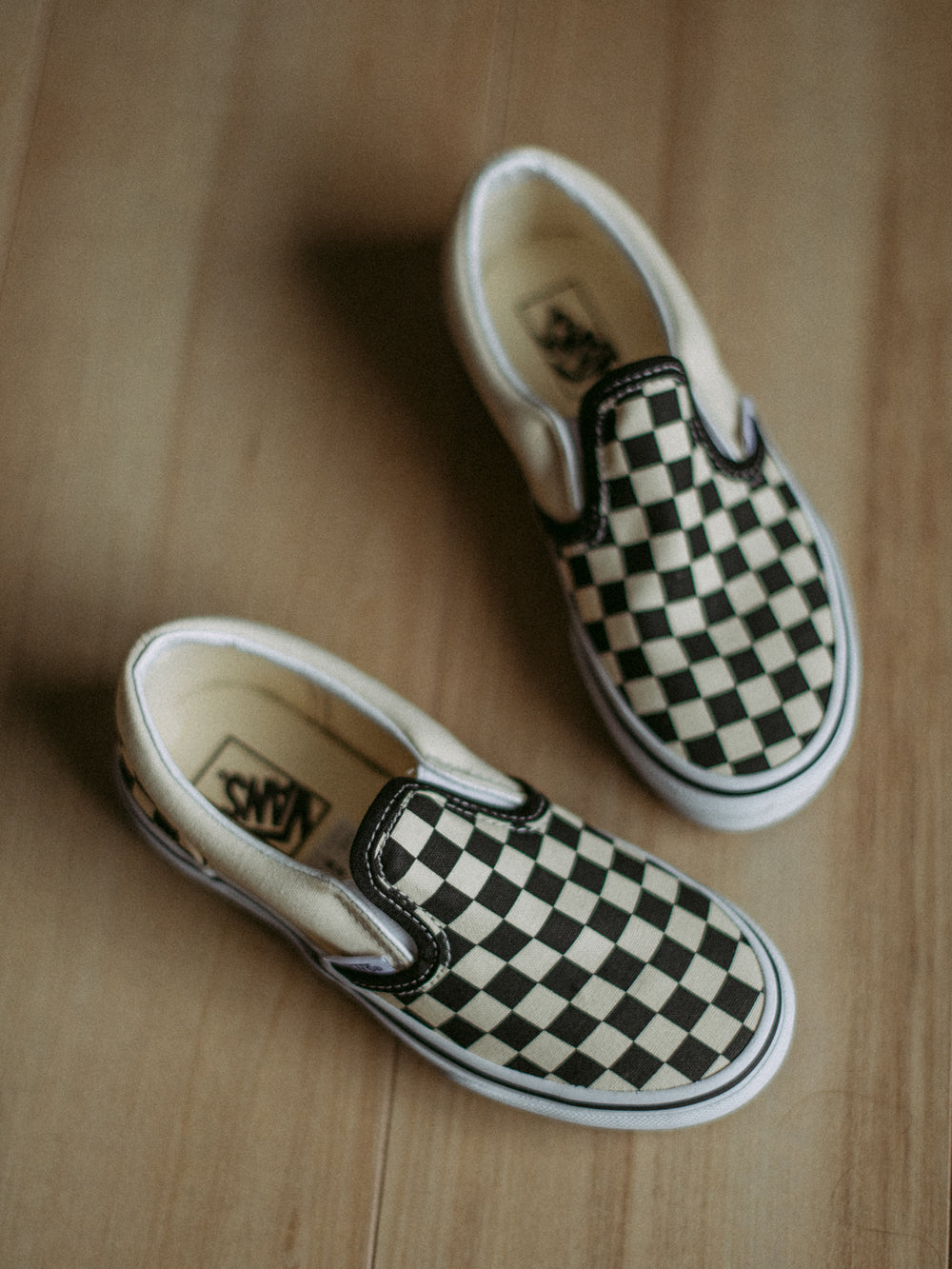 Slip on checkered vans kids Clearance