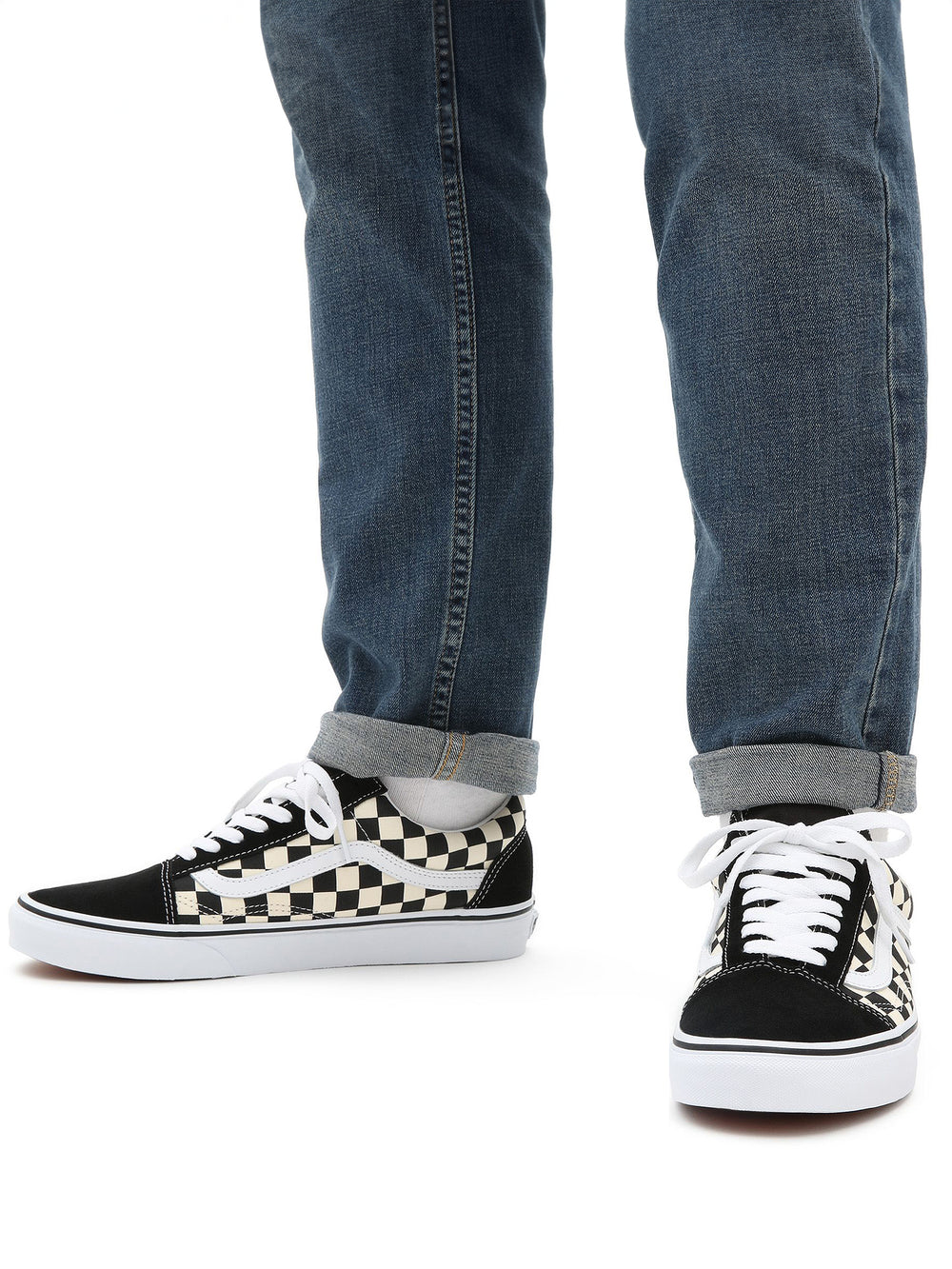 Old Skool Checkered Vans With Flannel MENS VANS OLD SKOOL PRIMARY