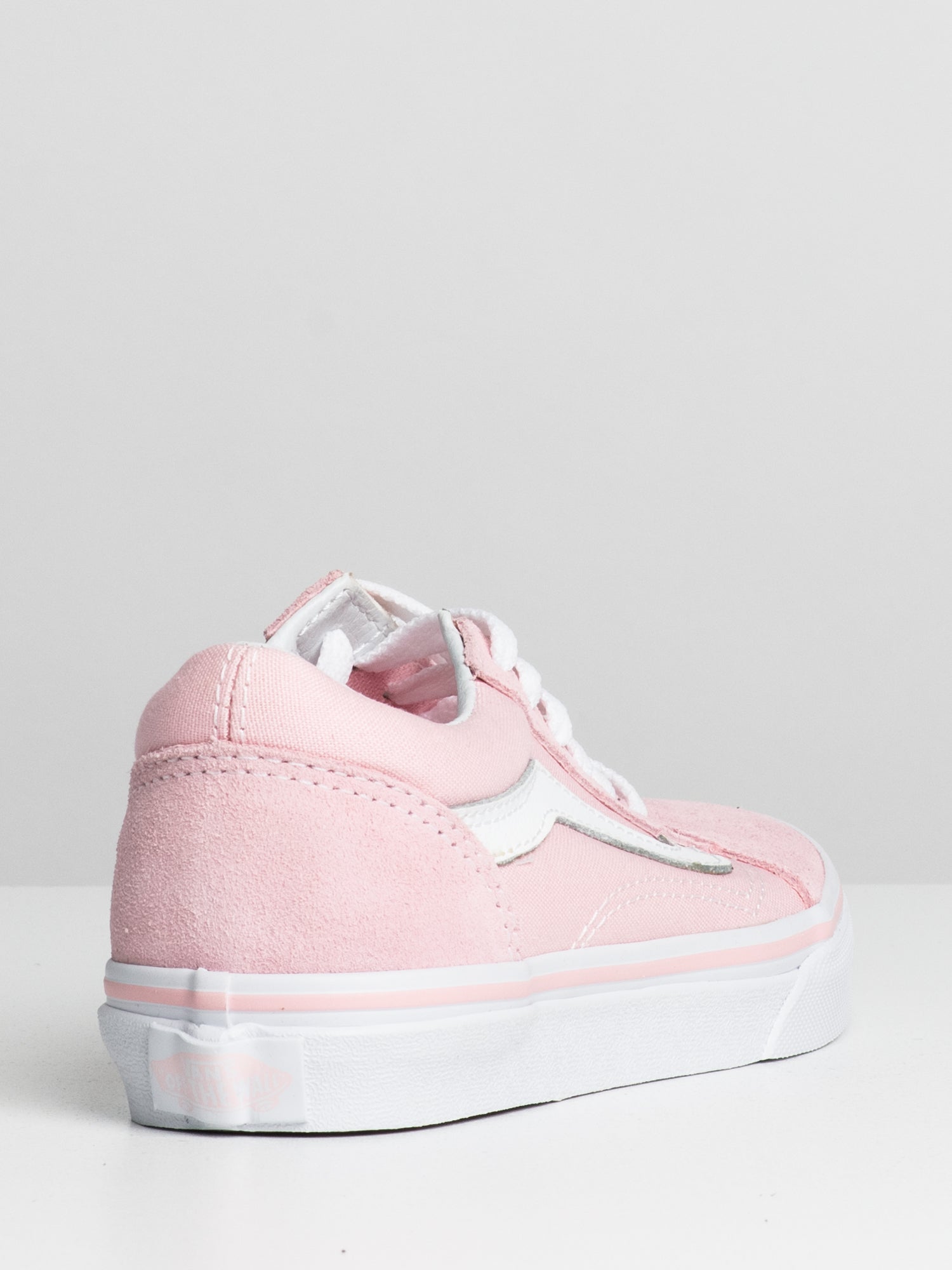 Pink suede store vans slip on