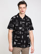 VANS MENS ALDRICH SHORT SLEEVE WVN - BLACK - CLEARANCE - Boathouse