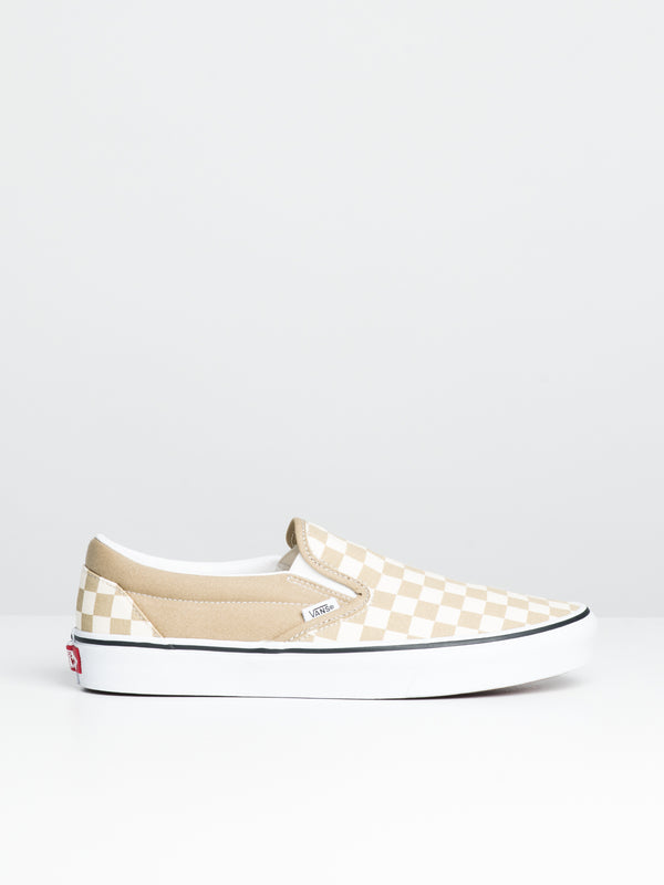 MENS CLASSIC SLIP ON - CHECKER/CORNSTK - CLEARANCE