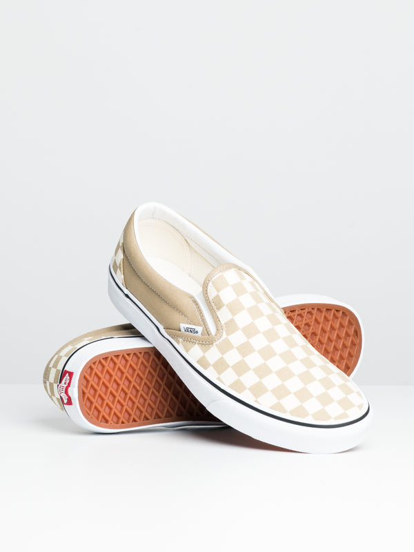 MENS CLASSIC SLIP ON - CHECKER/CORNSTK - CLEARANCE