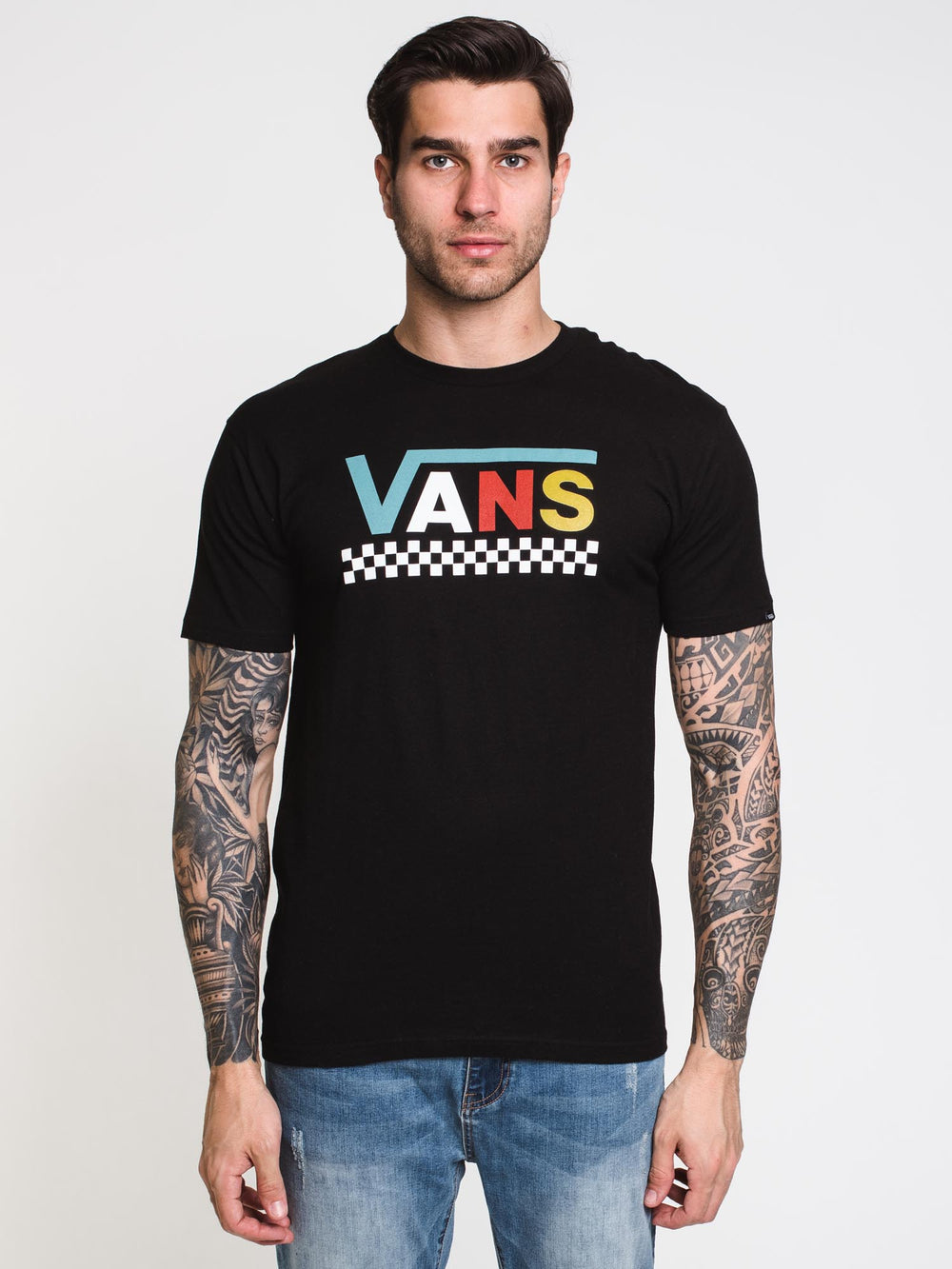 VANS BLOCKED VEE SHORT SLEEVE TEE  - CLEARANCE