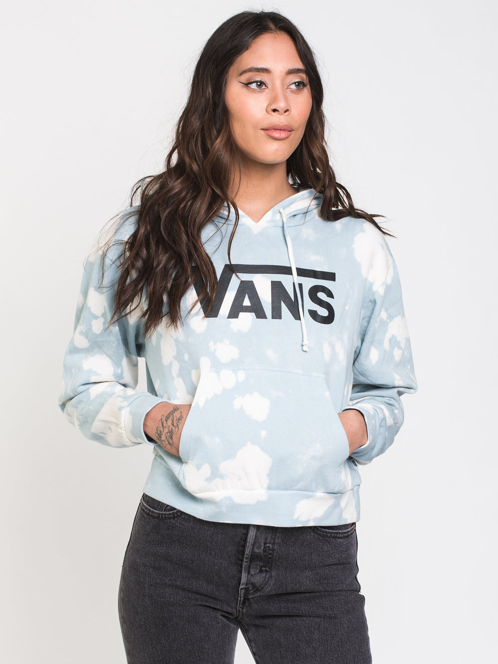 VANS OXIDE CROP PULLOVER HOODIE  - CLEARANCE