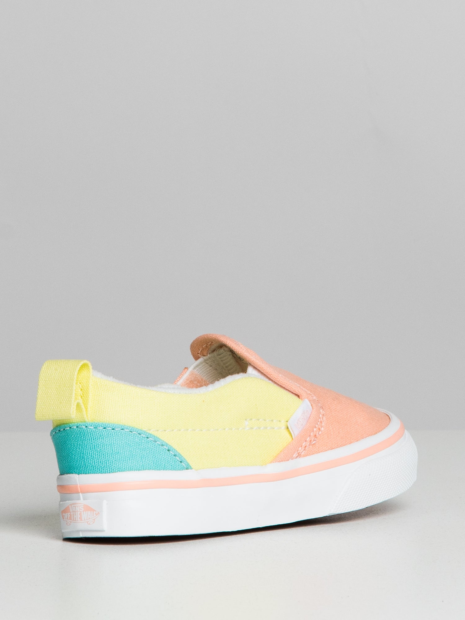 Kids rainbow slip outlet on vans