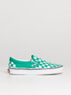 VANS WOMENS VANS CLASSIC SLIP ON CHECKER PEPPER GREEN SNEAKER - CLEARANCE - Boathouse